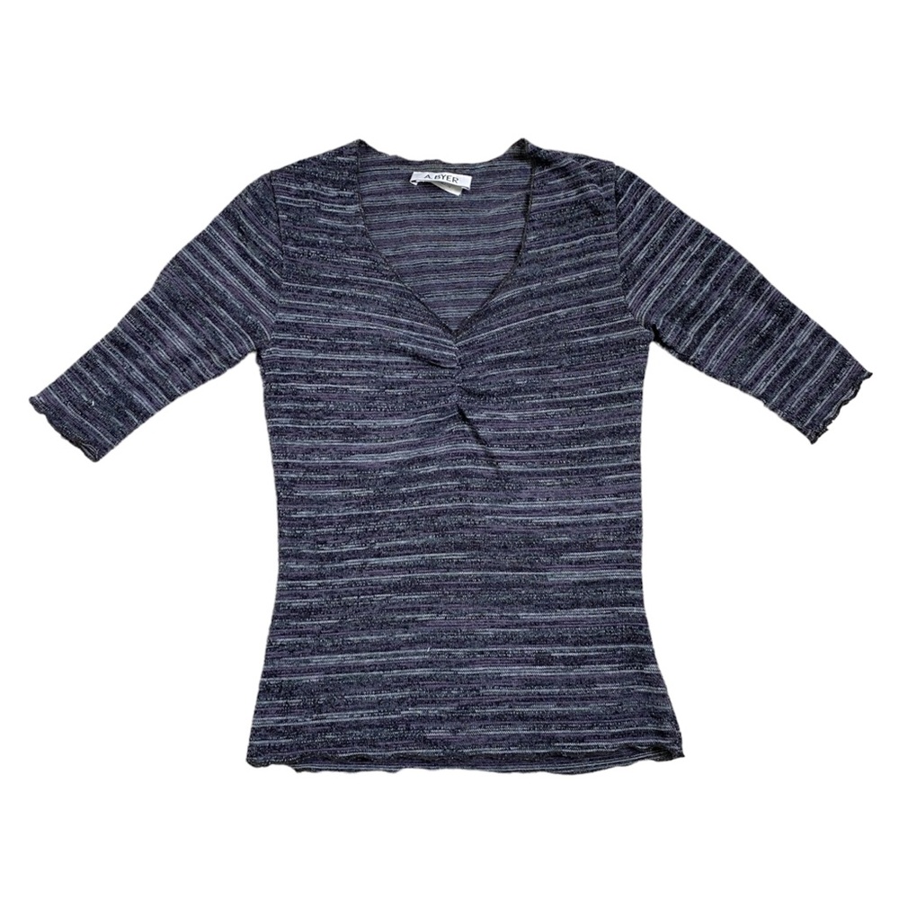 Vintage knit quarter sleeve top